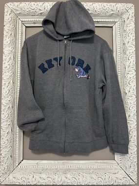 Disney Gray Hoodie with Eeyore! Size L. ❣️